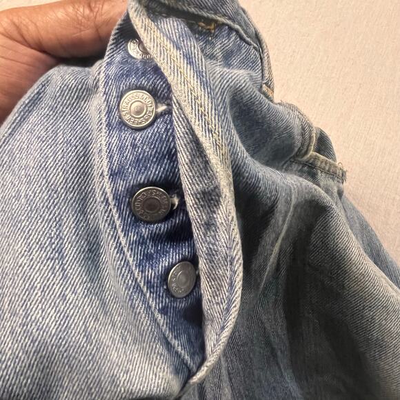 Vintage Levi’s 501 Jeans Men’s 34x30 Button Fly Distressed Blue Denim Classic - Picture 5 of 8